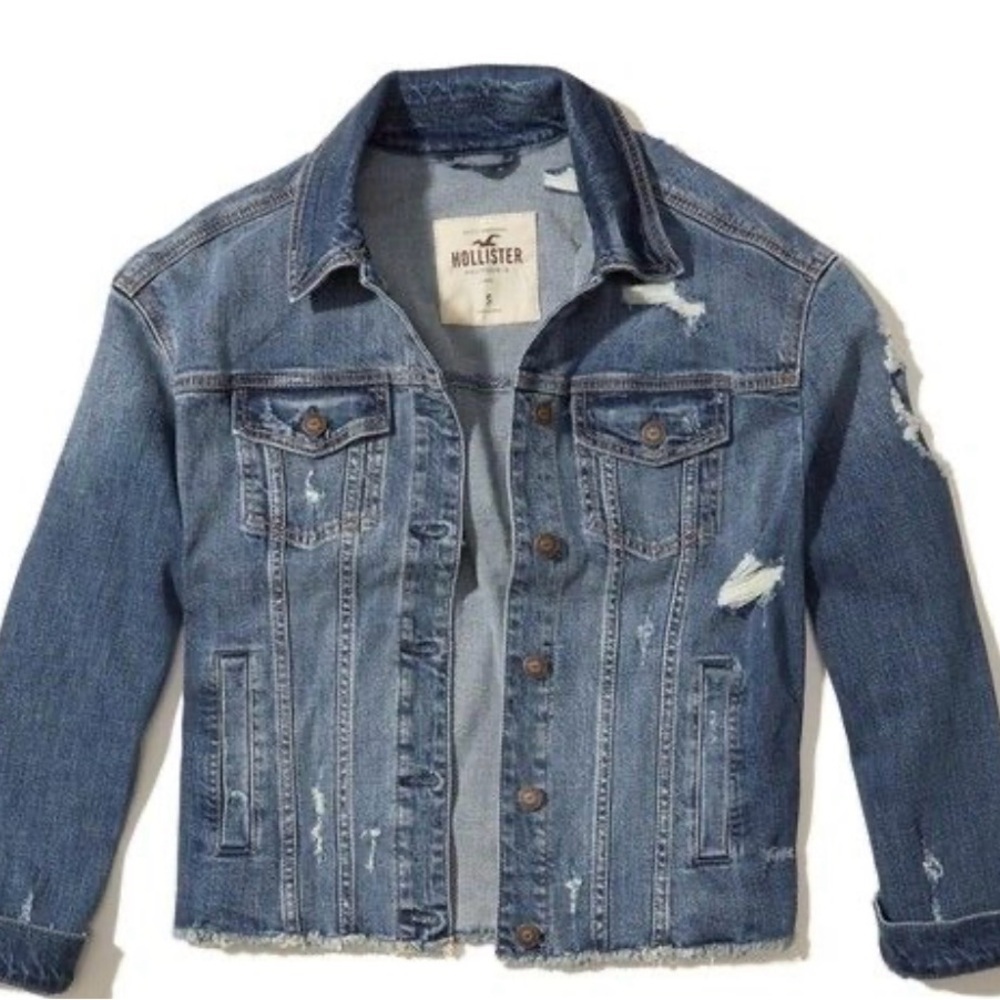 Hollister Distressed Denim Jacket